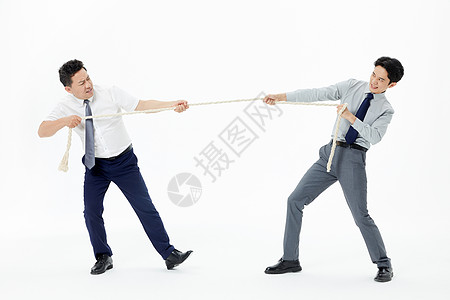 姚明和奥尼尔对抗商务团队老板和员工拔河背景