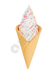 夏日奶油冰淇淋甜筒背景图片
