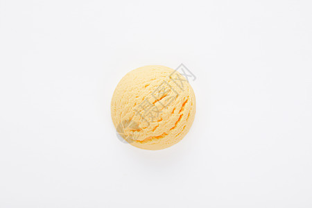 夏日芒果口味冰淇淋球图片