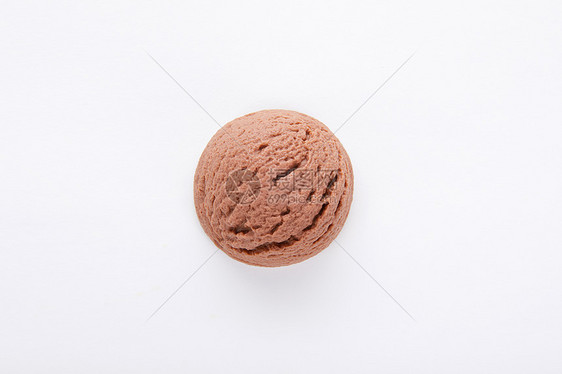 夏日咖啡口味冰淇淋球图片