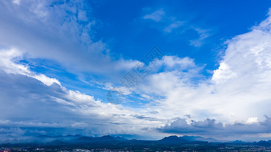 雨后蓝天白云素材背景图片