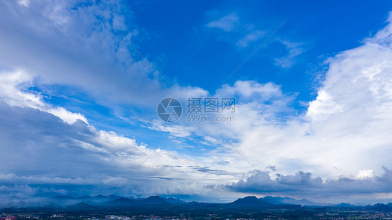 雨后蓝天白云素材图片