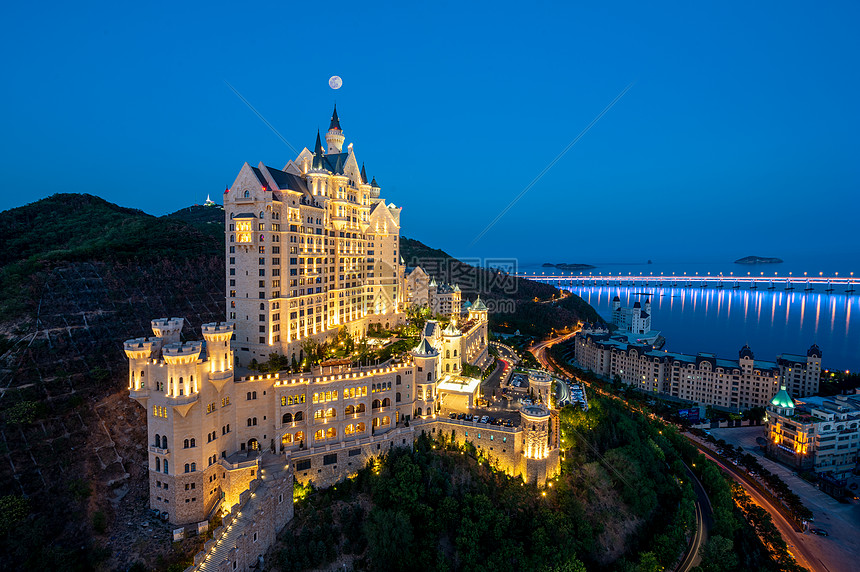 大连城堡酒店建筑风景图片