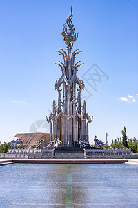 新疆克拉玛依雕塑克拉玛依之歌图片