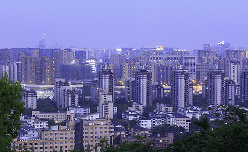 杭州建筑杭州夜景背景