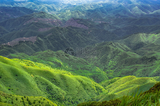 宾阳横县贵港交界的群山图片