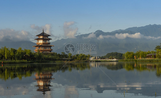 西安市鄠邑区渼陂湖景区图片