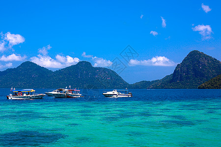 仙本那海边仙本那海岛风光背景