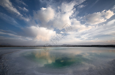 翡翠滨江青海大柴旦镇翡翠湖背景