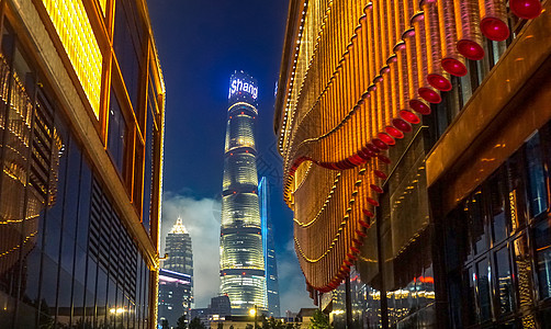 上海BFC外滩金融中心夜景图片