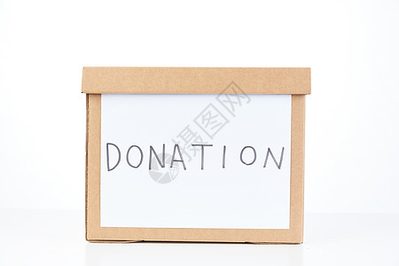 公益志愿者捐赠纸箱背景