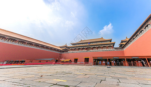 北京大气紫禁城故宫午门背景图片