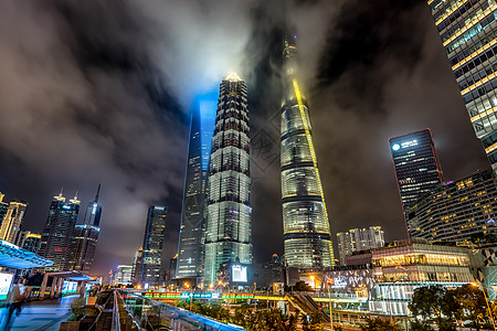 拍摄建筑上海写字楼东方明珠夜景拍摄背景