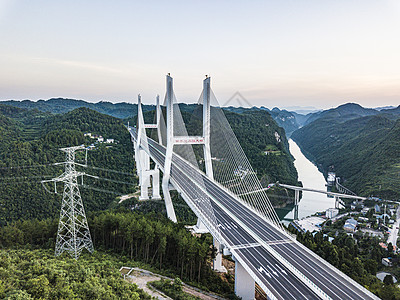 贵州高速公路楠木渡乌江大桥背景