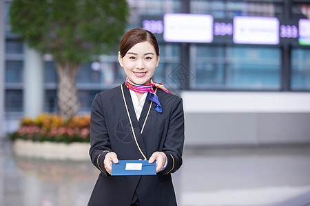 机场空姐服务人员图片