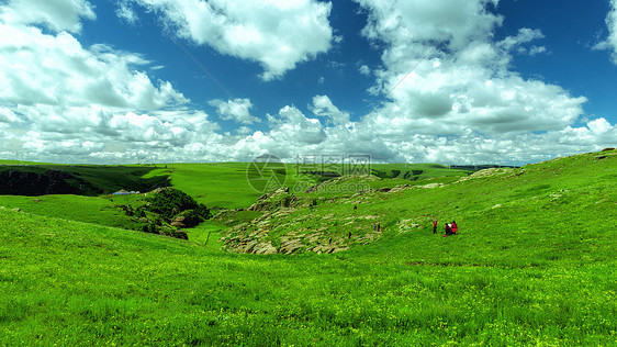 内蒙古察右中旗黄花沟旅游区草原景观图片