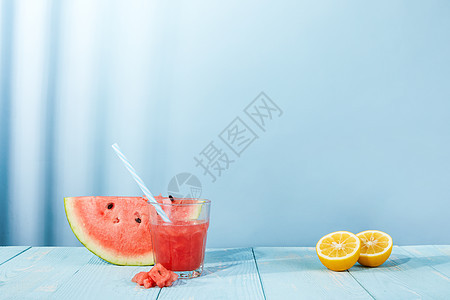 夏日水果西瓜柠檬组合图片