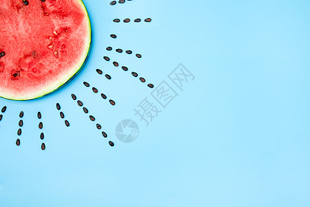 夏日水果西瓜场景图片