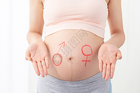 孕妇婴儿性别概念图片