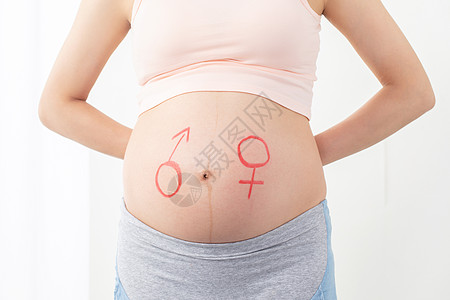 孕妇婴儿性别概念高清图片