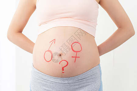 孕妇婴儿性别概念图片