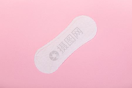 卫生用品粉色背景上的卫生巾背景