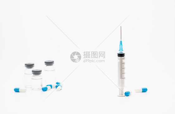 医疗健康用品注射针管与疫苗药物图片