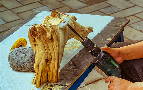 内蒙古崖柏木雕手工加工打磨图片