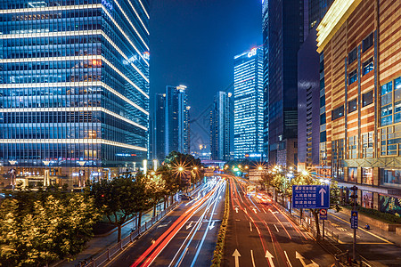 城市上海上海城市夜景背景