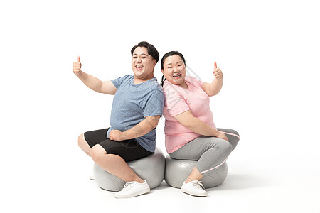 肥胖情侣背景