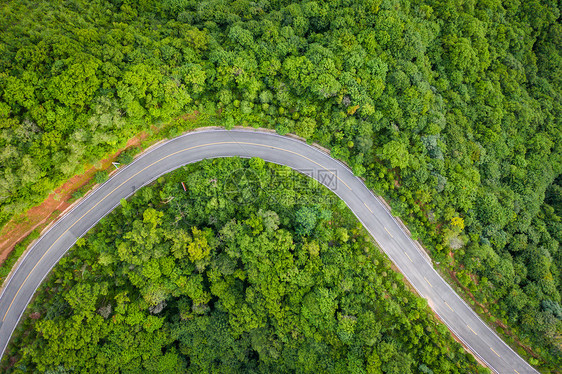 陕西石门山森林公园公路图片