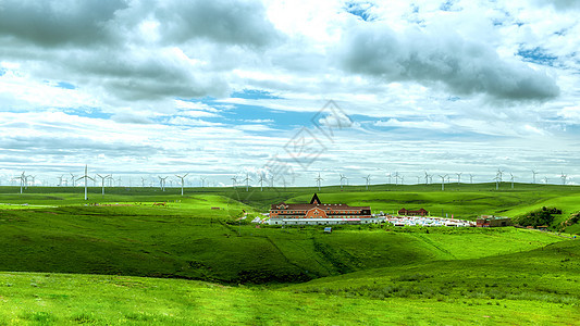 内蒙古葛根塔拉夏季草原景观背景图片