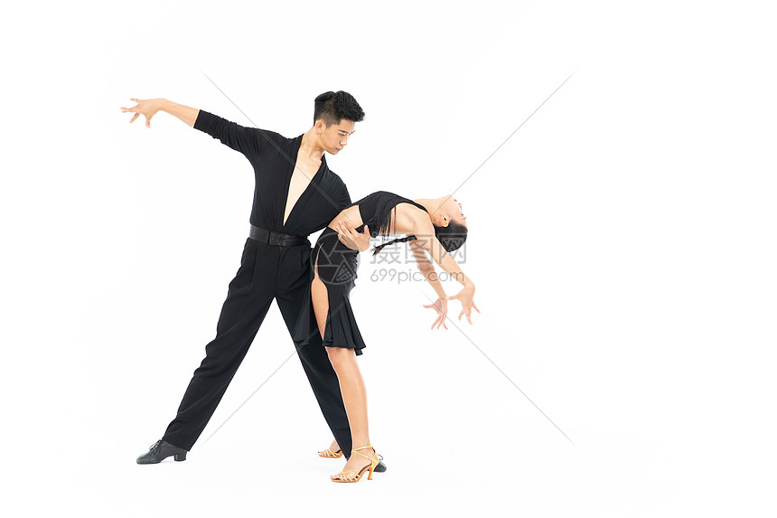 双人国标舞舞蹈动作练习高清图片下载 正版图片 摄图网