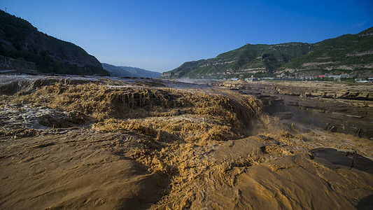 延安壶口瀑布景区高清图片