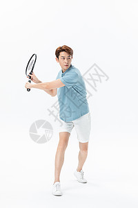 打网球的网球运动员图片