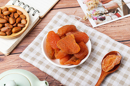 果干蜜饯休闲小零食红杏干背景