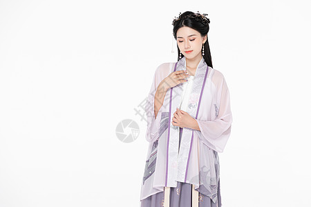 古装中国风汉服美女背景图片