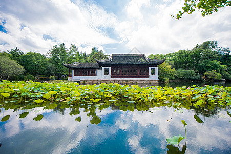 江南背景古猗园江南建筑背景