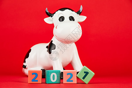 2021新年元旦牛年素材背景图片