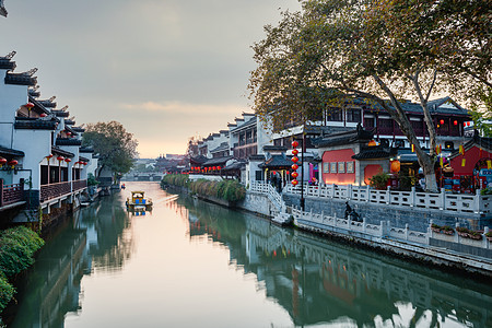 南京秦淮河两岸图片素材