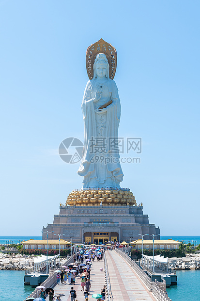 海南省三亚南山海上观音图片