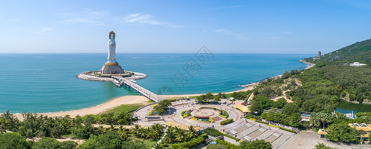 南山观音海南省三亚南山海上观音背景