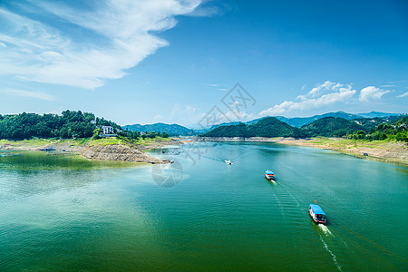 安康瀛湖背景图片