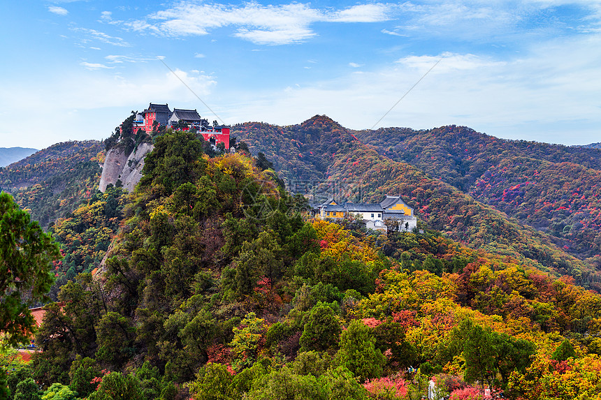 照金香山秋景图片