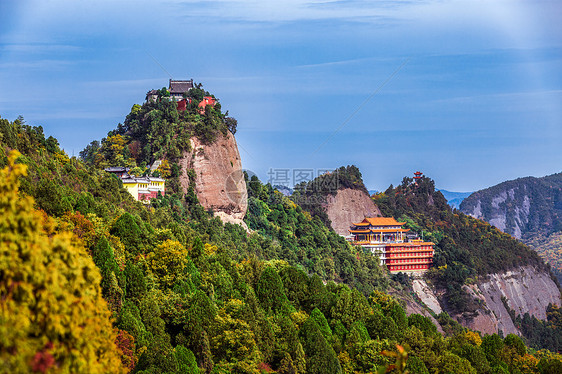 照金香山秋景图片