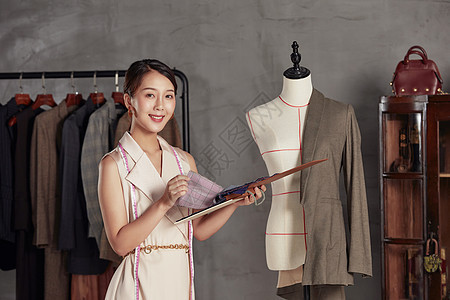 服装设计工作台特写高清图片下载 正版图片 摄图网