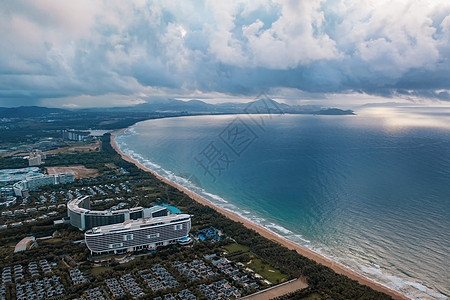 三亚游轮三亚海棠湾海景背景