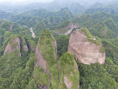 VIP通道航拍湖南通道万佛山背景