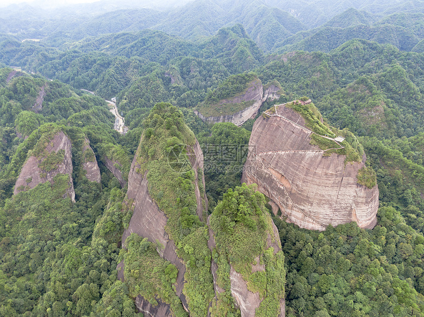 航拍湖南通道万佛山图片