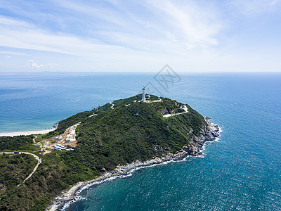 航海灯塔岛屿上的灯塔背景